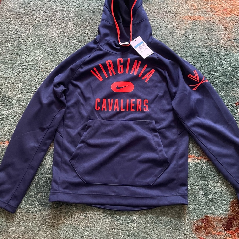 BRAND NEW MENS NIKE TEAM ISSUE VIRGINIA CAVALIERS BASKETBALL HOODED SWEATSHIRT M